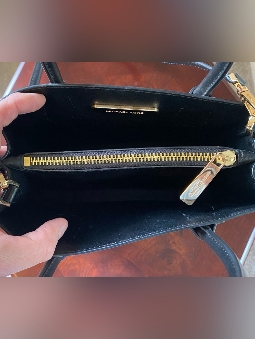 Michael Kors Mercer MK Logo Small Satchel with Crossbody Strap - Picture 9 of 12